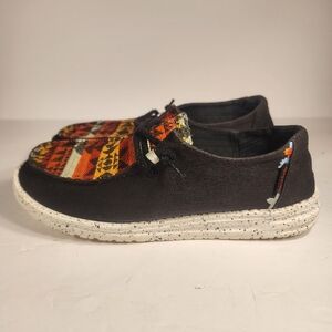 Hey Dude Wendy Boho Distressed Texacoco Mayan Casual Loafers Shoes Women Size 8